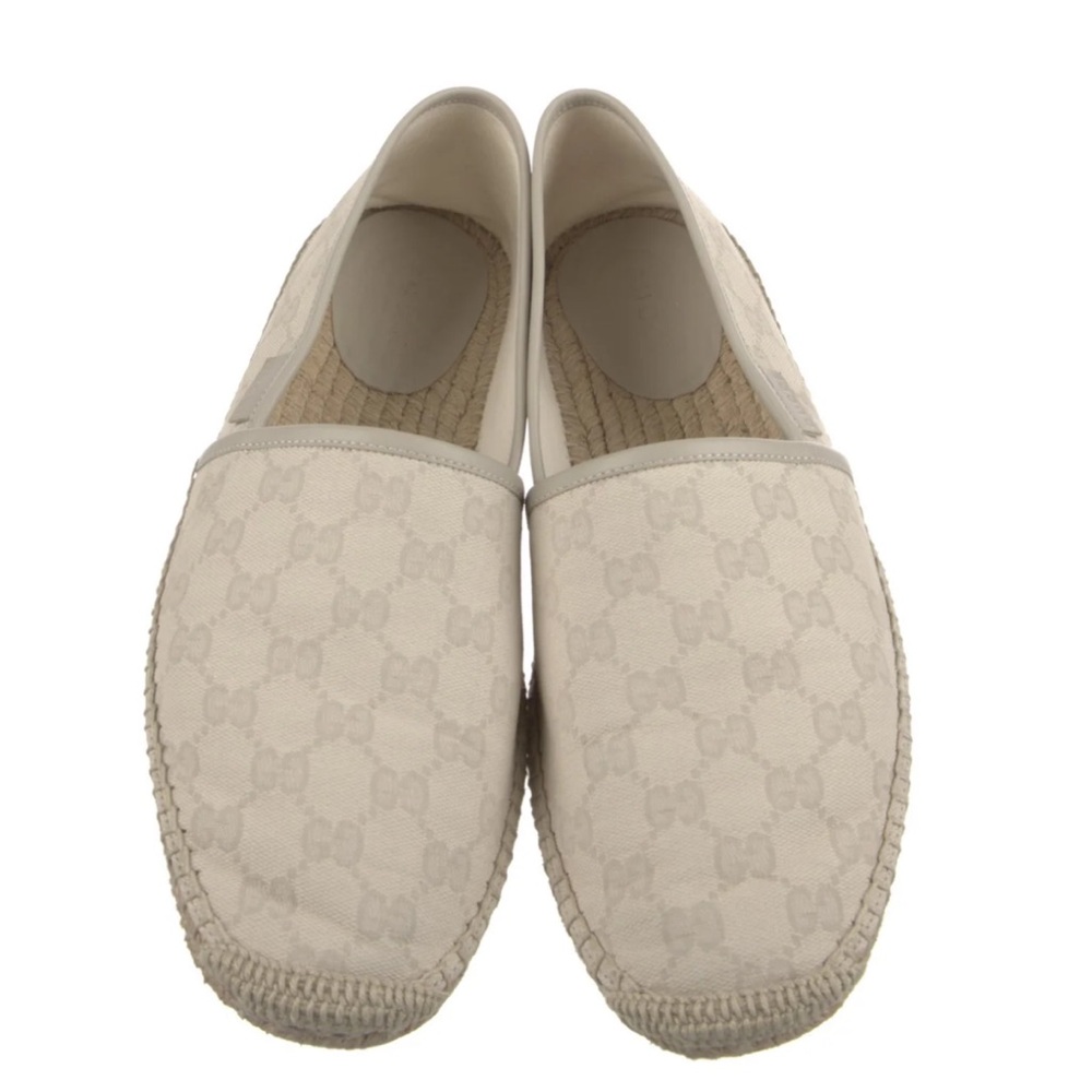 Gucci Ivory Canvas Espadrilles WORN ONCE size 38.5